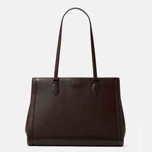 ♠️Kate Spade Madison Mixed Media Suede Large Laptop Work Tote Bag, Hot Fudge NWT